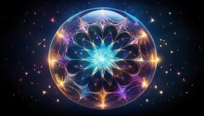 Obraz premium ガラスの中の星