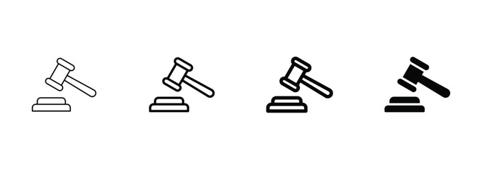  judge gavel icon vector. gavel icon vector