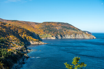 Beautiful Cape Breton Island and National Park in Nova Scotia, Canada