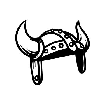 recommend clip art: viking helmet drawing coloring line art style sketch classic vintage design illustration