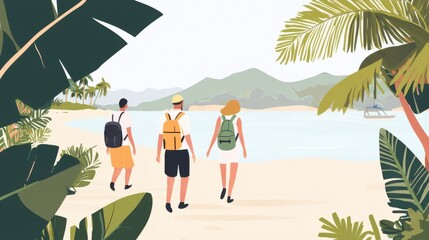 Obraz premium Eco-Friendly Travel: Embracing Sustainable Tourism and Cultural Responsibility