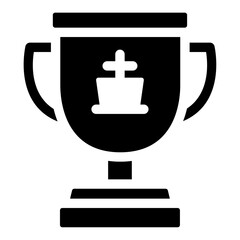 Obraz premium chess trophy icon 