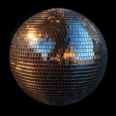 Bolas de espejo de discoteca, brillantes, usada para decorar un establecimiento nocturno. Concepto...