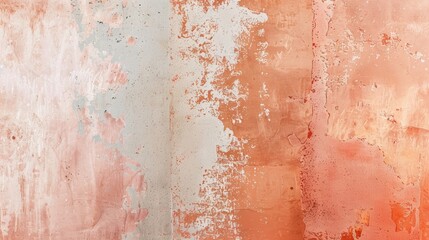 Fototapeta premium The gradient begins with a soft delicate peach tone but gradually becomes more textured and gritty symbolizing the idea of soing gentle and sweet being weathered by time.