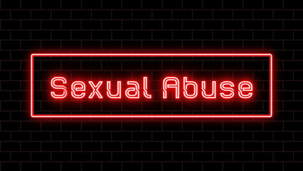 Sexual Abuse のネオン文字