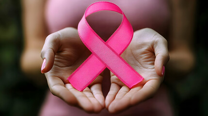 Pink Ribbon Symbol of Hope and Support