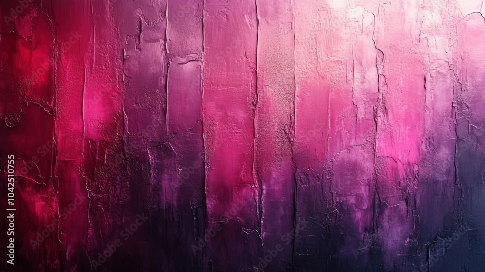 Aufkleber Swirls of pink and purple blend across a textured wall, creating an abstract backdrop that adds depth and vibrancy to the environment.