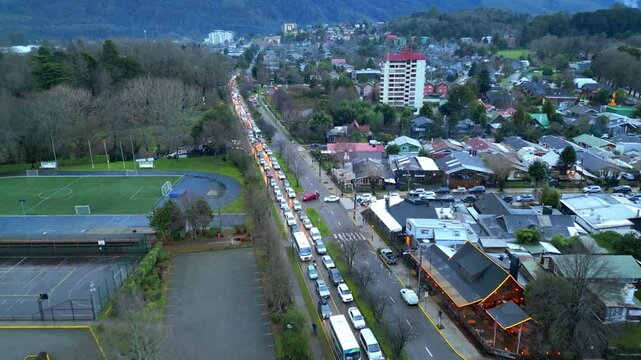 Busy Evening in Isla Teja, Valdivia