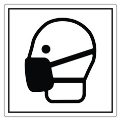 Minimalist Design of Safety Helmet Icon