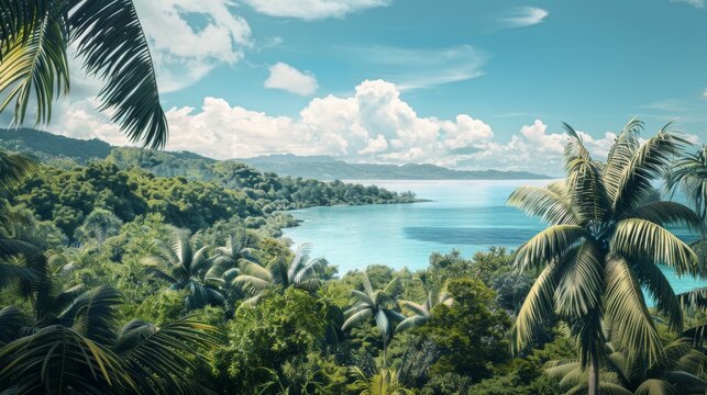 Serene Landscape of Ambrym Island, Vanuatu