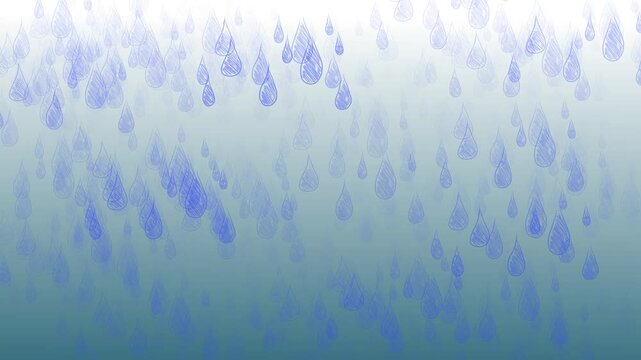 Animation of heavy rain or downpour.