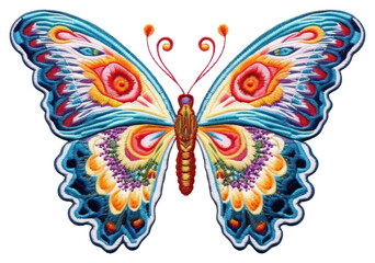 PNG Beide butterfly embroidery pattern animal.