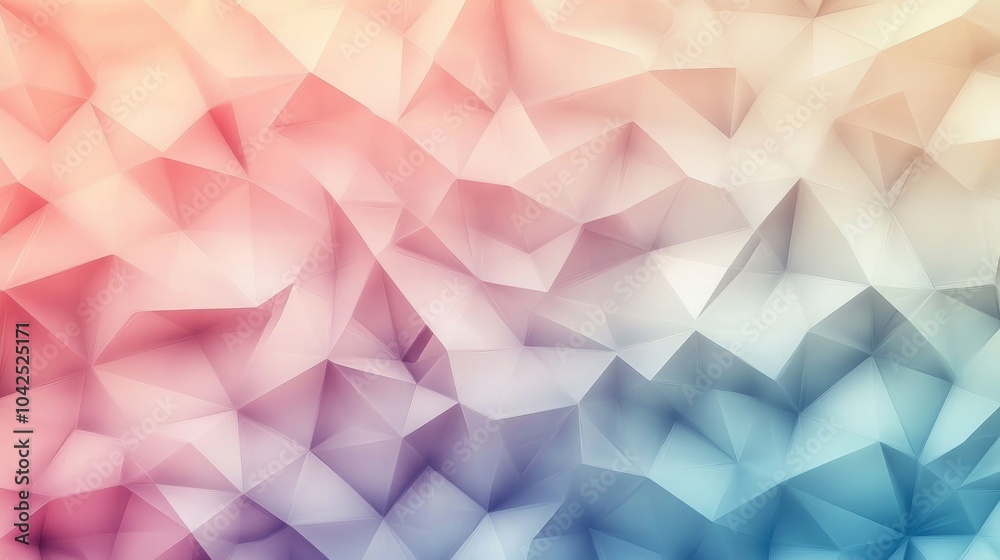 Poster triangular low polygon pattern background
