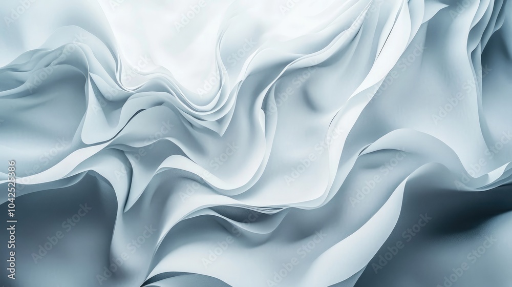 Poster 3D rendering of a white and gray motion blur background with a gradient abstract design