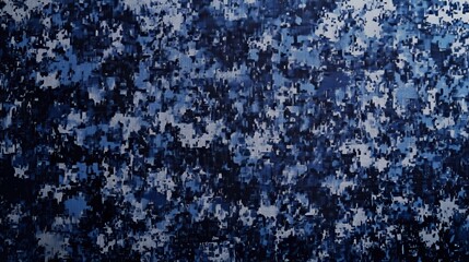 Obraz premium Abstract Digital Texture in Blue and Dark Color Palette