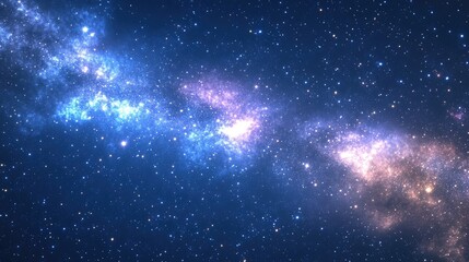 Naklejka premium Cartoon rendering in 3D of the Milky Way