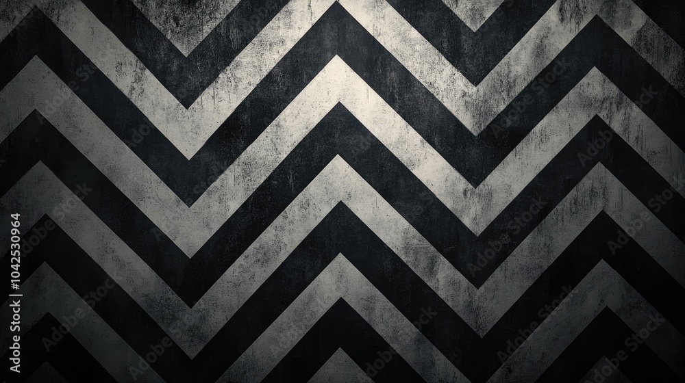 Poster monochrome zigzag striped pattern for backgrounds and design usage