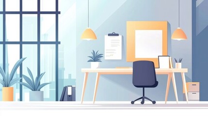 Modern Workspace with Young Entrepreneurs Collaboration