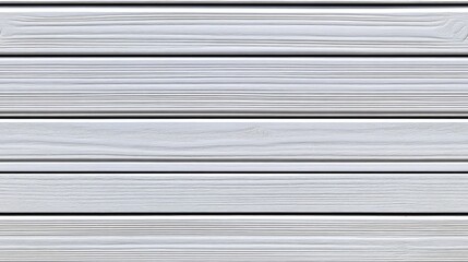 Obraz premium Seamless Background or Texture of White Wooden Plank Paneling with Horizontal Pattern