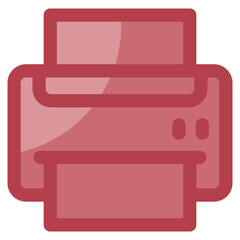 Print Icon Element For Design