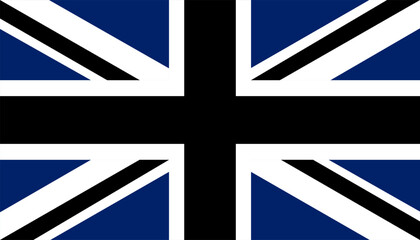 United Kingdom national flag. British national symbol illustration. Illustration of the UK flag.