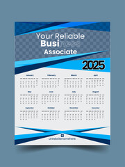 2025 Wall calendar template 2025 Corporate business wall calendar schedule planner