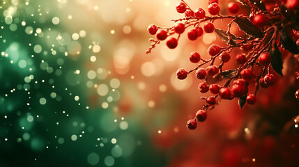 Red and green christmas background 