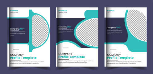 Business leaflet Corporate Book Cover Design in A4 Brochure Annual Report