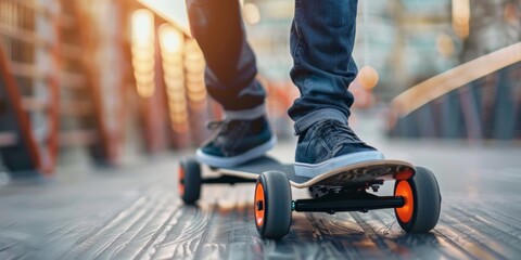 Electric Skateboard Ride