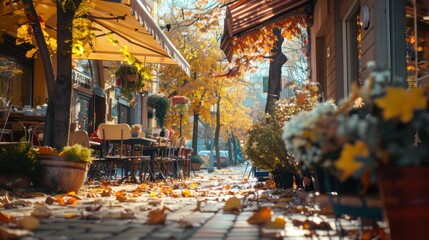 Autumnal Street Scene