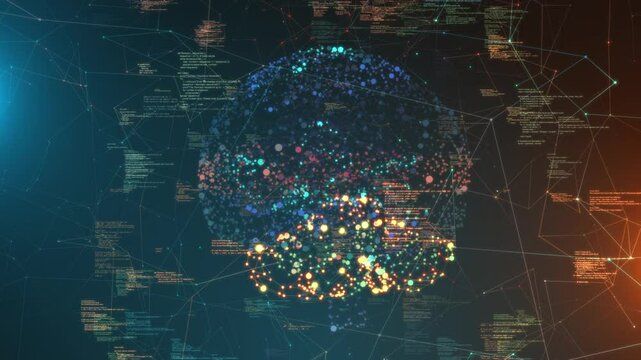 Data Algorithm Neural Network AI Brain Machine Learning Processing System