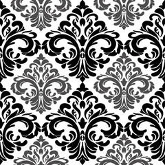 seamless floral damask pattern