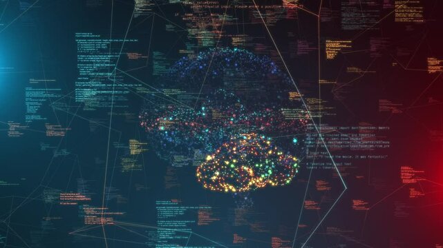 Neural Network Machine Learning AI Brain Data Algorithm Processing Advanced Syst