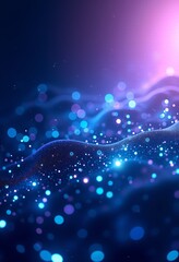 Futuristic Tech Design Background: Abstract Elements in a Captivating Blue, Purple, and White Color Palette for Creative Projects