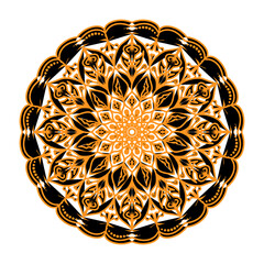 round ornament isolated