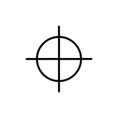 Aim icon Flat art illustration in outline