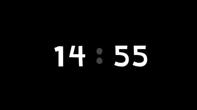 15 Minutes Animation Countdown Timer. Countdown 15 Minutes Animation. 4K Resolution