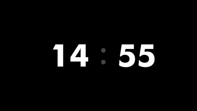 15 Minutes Animation Countdown Timer. Countdown 15 Minutes Animation. 4K Resolution