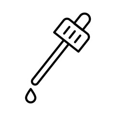 Dropper icon Flat art illustration in outline