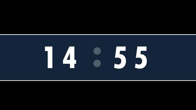 15 Minutes Animation Countdown Timer. Countdown 15 Minutes Animation. 4K Resolution