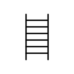 Ladder icon Flat art illustration in outline