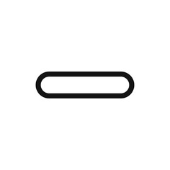 Minus icon Flat art illustration in outline