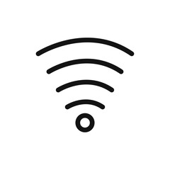 Signal Icon Flat art illustration in outline