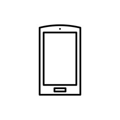 Smartphone icon Flat art illustration in outline