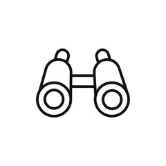 Telescope Icon Flat art illustration in outline