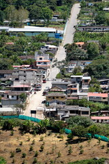 Overhead view of the village of Cuellaje, Ecuador