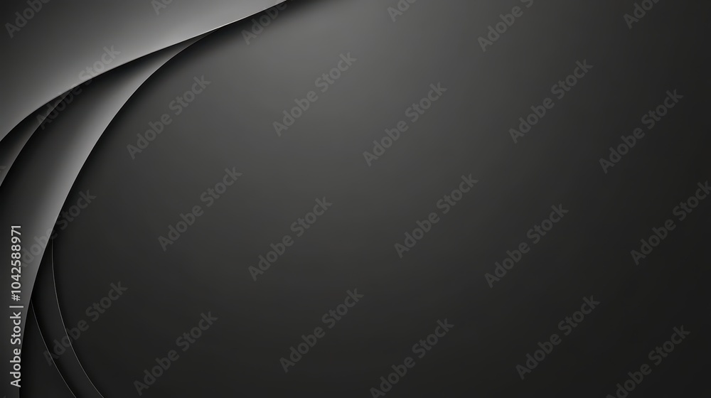 Poster dark black background with subtle gradient lighting, transitioning smoothly from shadow to light.
