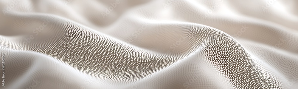 Poster A soft, flowing fabric with gentle waves, showcasing a subtle sheen and texture that conveys elegance and sophistication.
