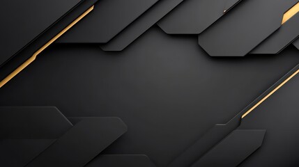 Minimalist black background with clean lines and a smooth, even surface for modern aesthetics.