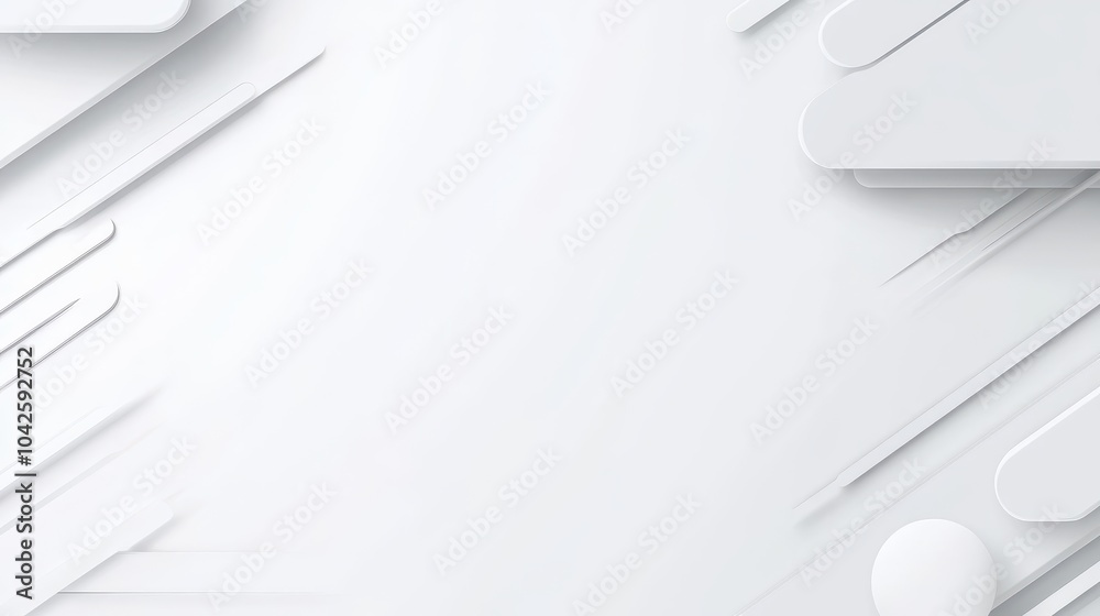 Poster simple white background with minimalistic lines, creating a clean and sleek visual for contemporary 